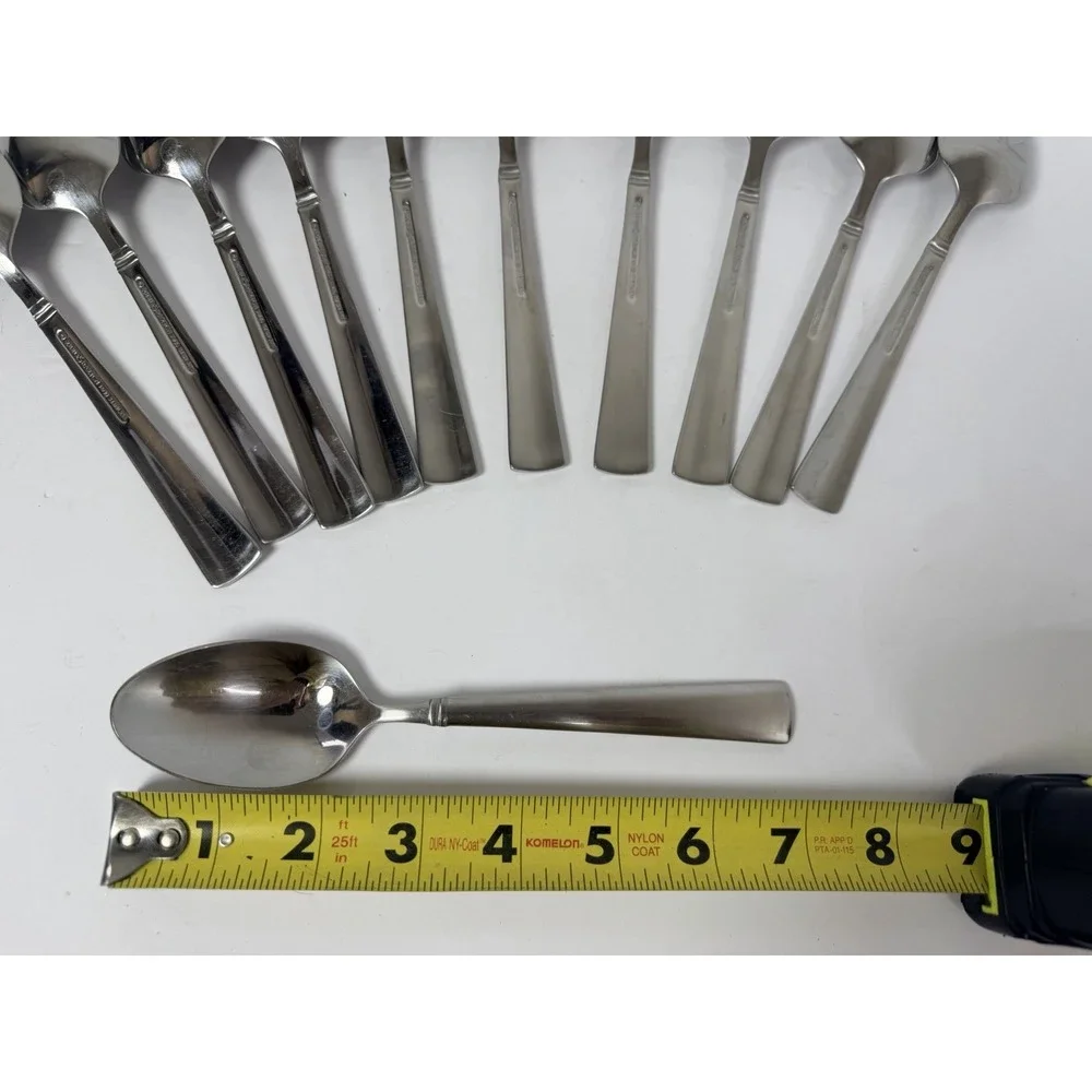 Reed & Barton Stainless Perspective Set of 11 Soup Spoons